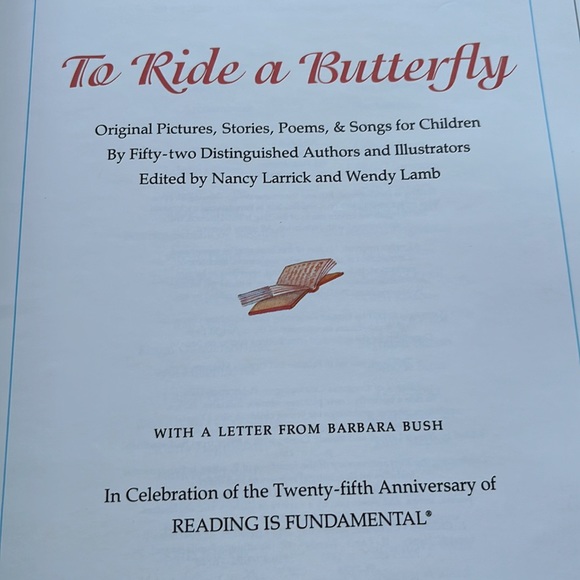 To Ride A Butterfly Original Pictures, Stories, Poems, & Songs For Children HC - Picture 3 of 16